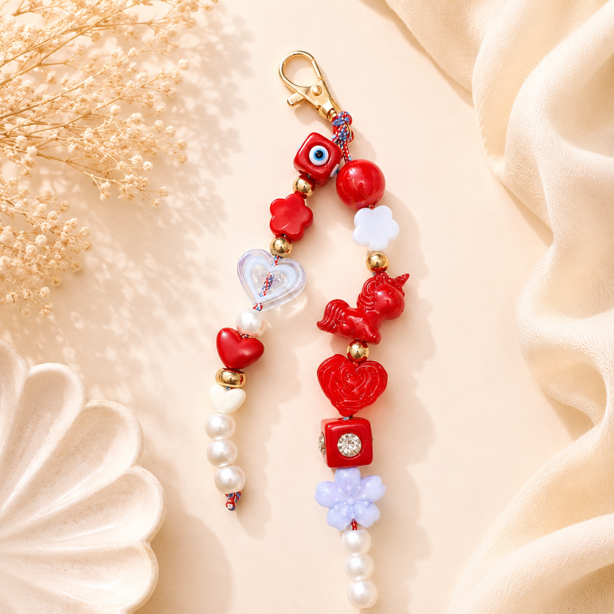 Cherry Unicorn Charm