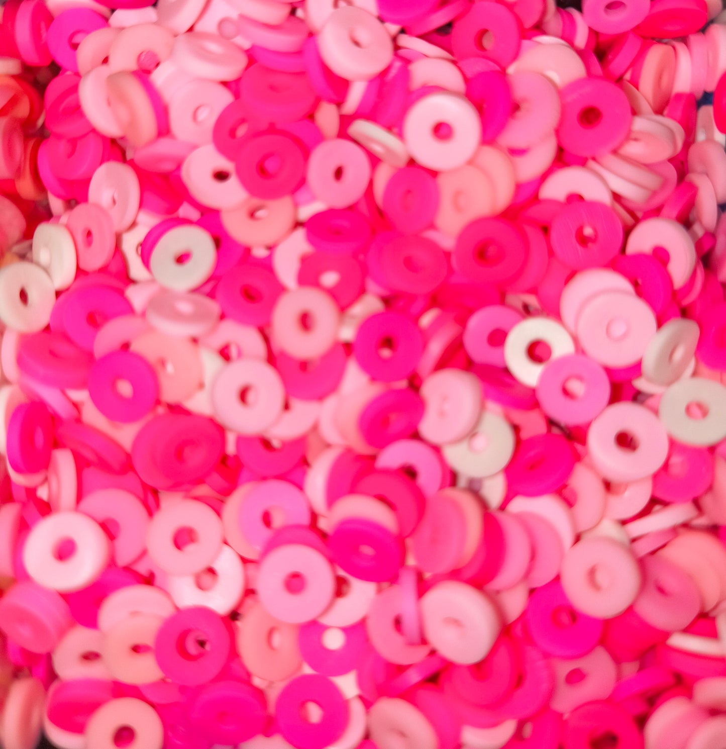 Pink Clay beads pack