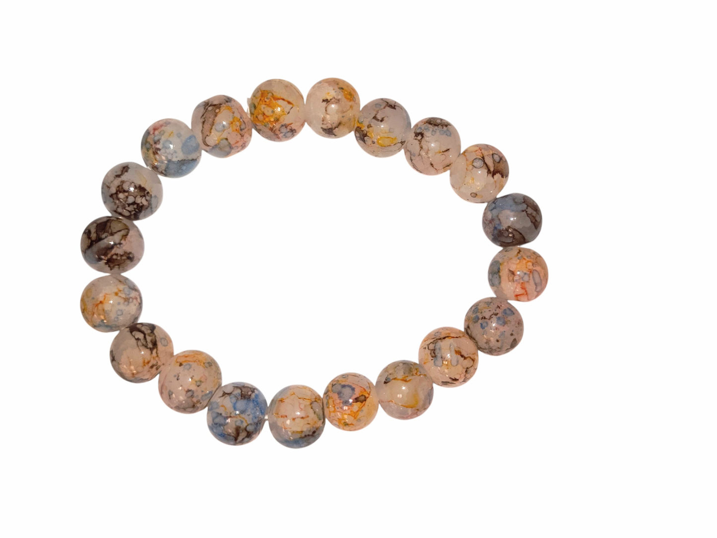 Earthy Tone Agate Bracelet