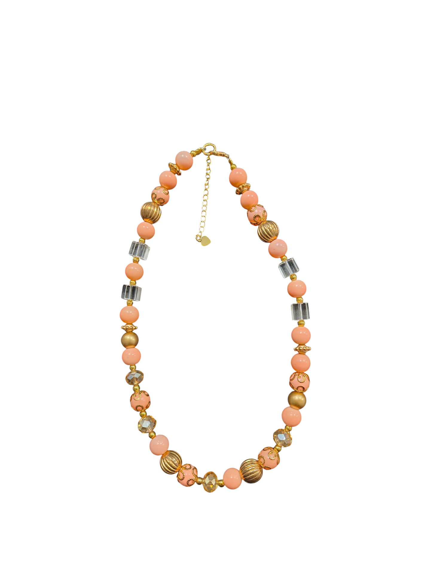 Coral & Gold Necklace