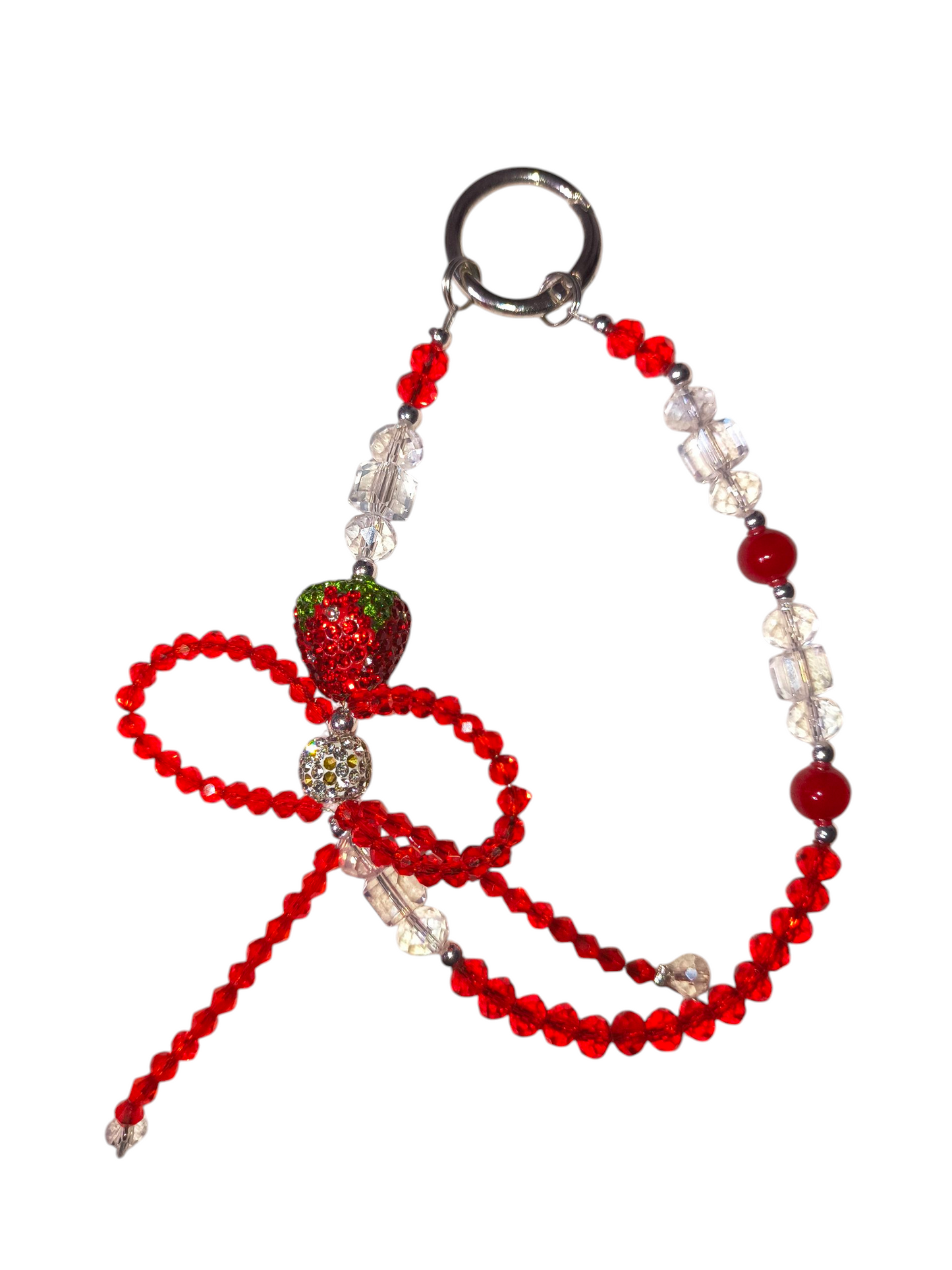 Strawberry Kiss Keychain/Phone charm