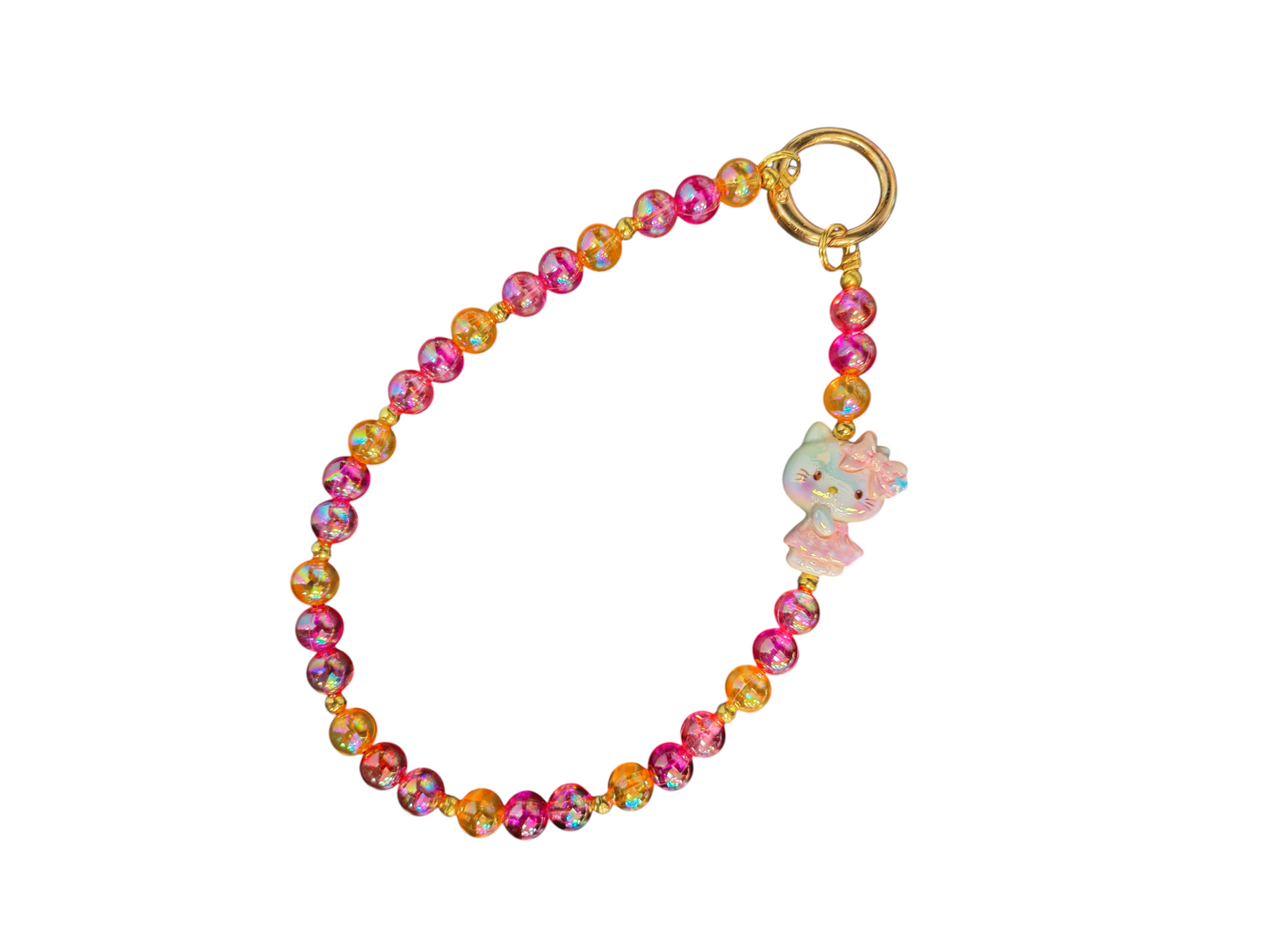 Sunset Bead Keychain