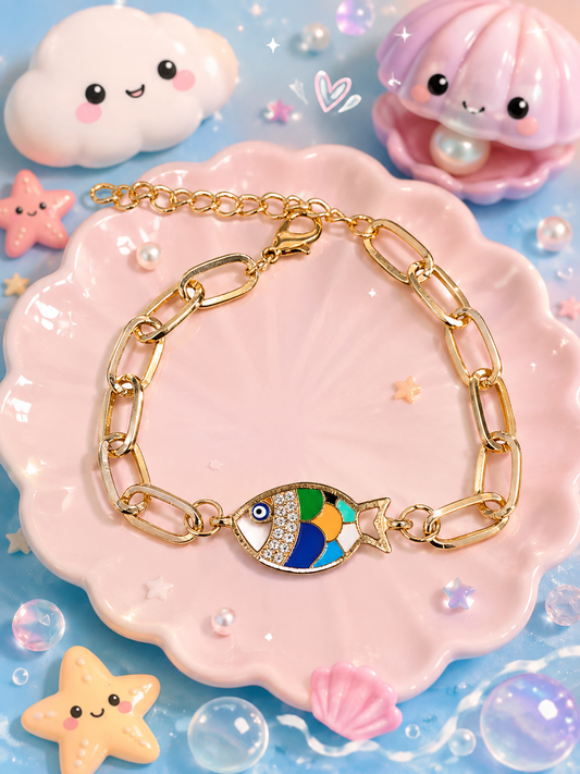 Rainbow Fish bracelet