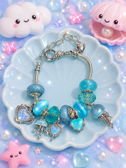 Jellyfish Jamboree European Bracelet