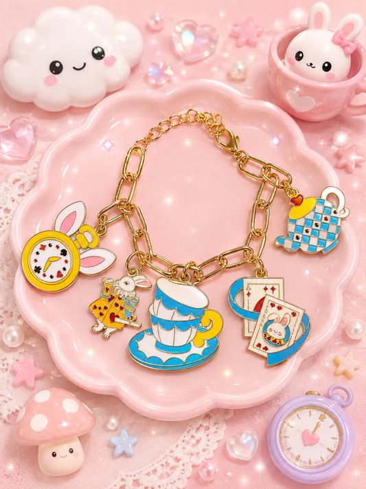 Tea Time Treasures Charm Bracelet