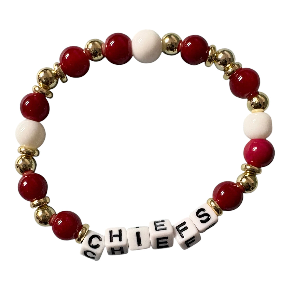 Ruby & Gold Game Day Bracelet
