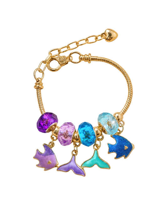 Deep Blue Treasure European Charm Bracelet