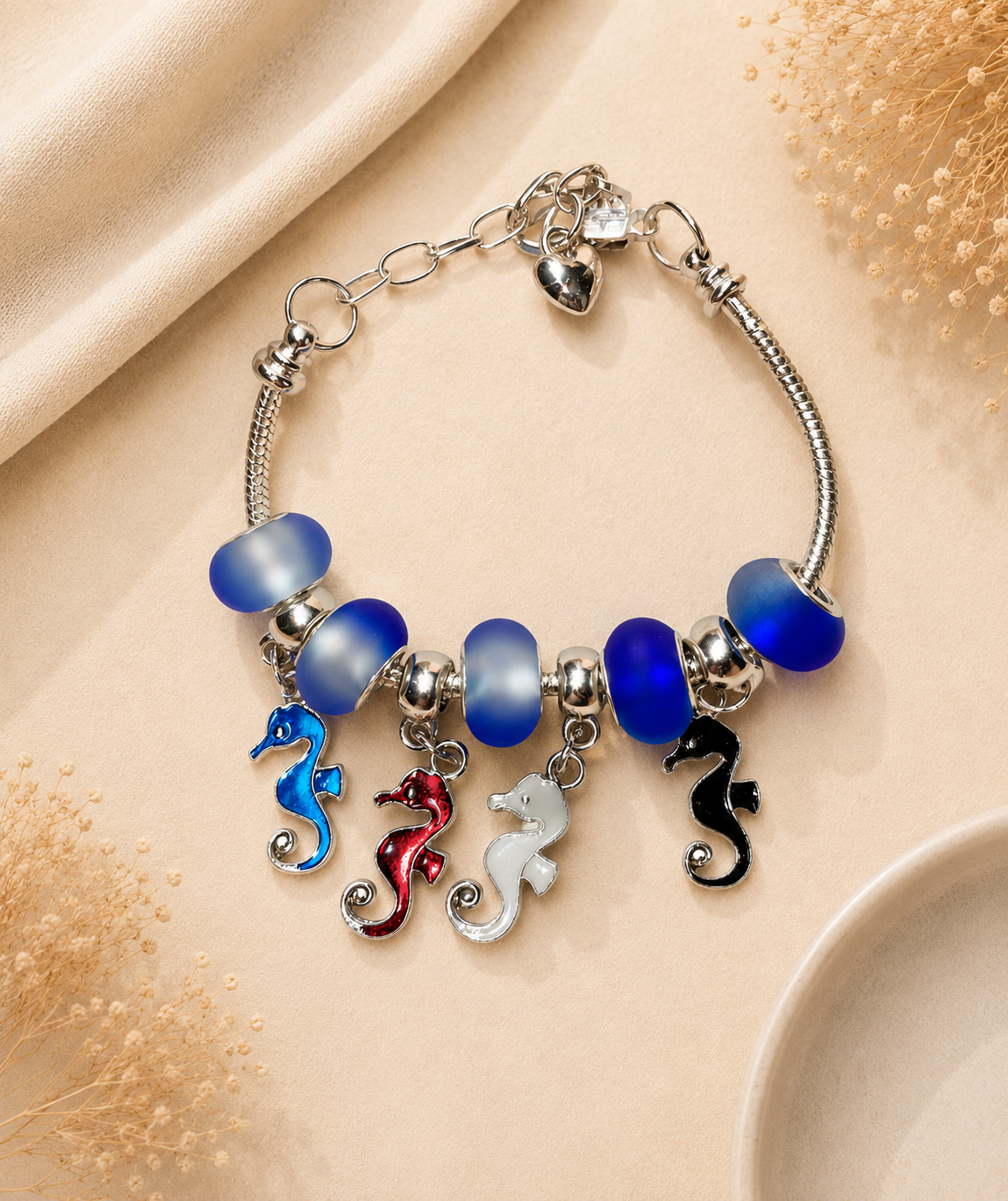 Seahorse European Charm Bracelet