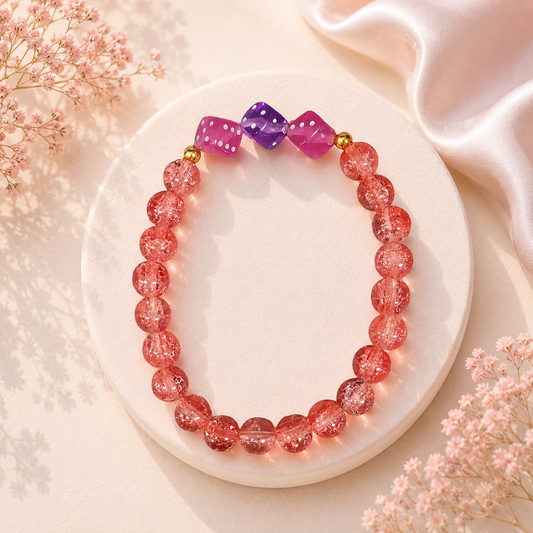 Lucky Spark Dice Bracelet