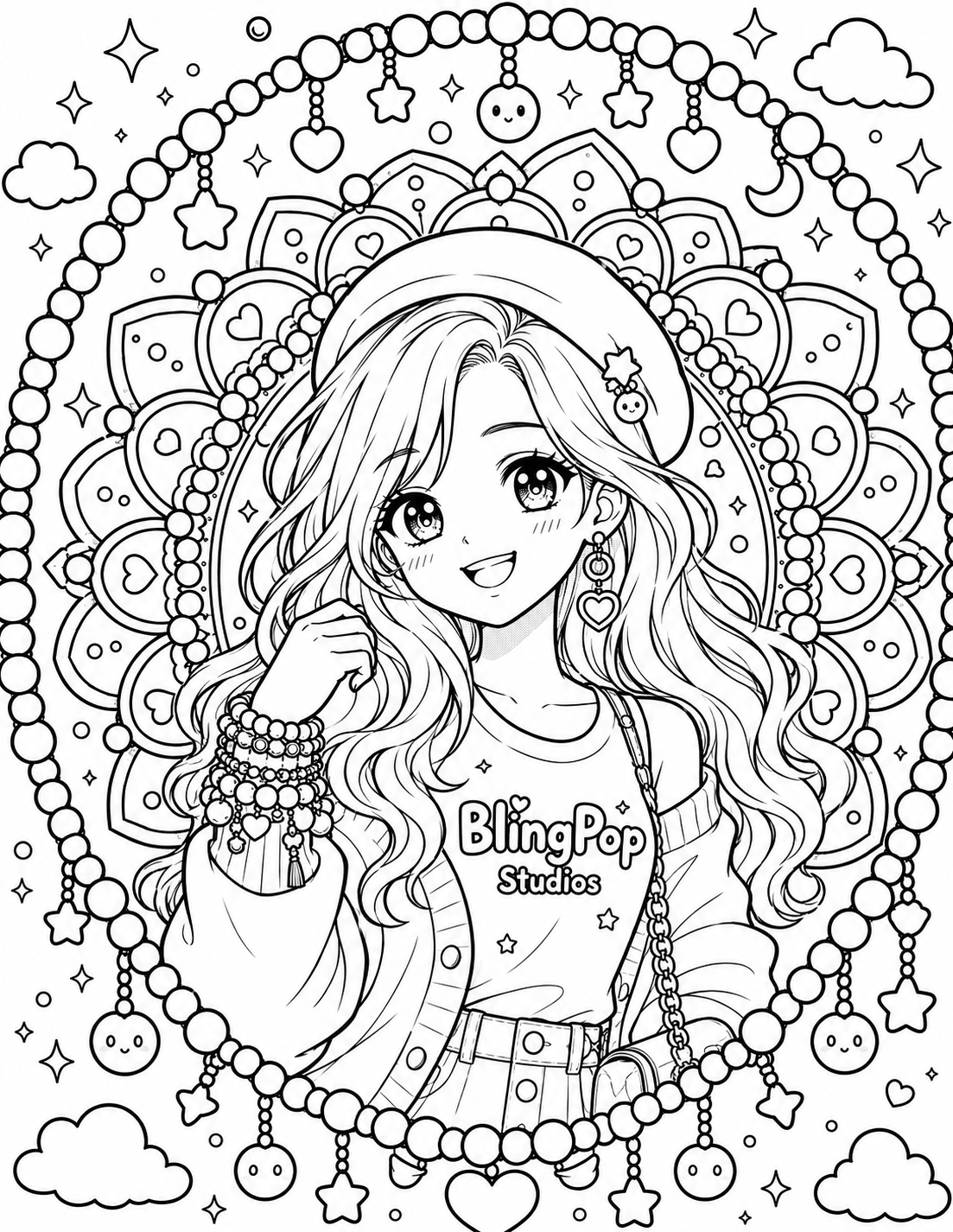Cute Mandala Coloring Book