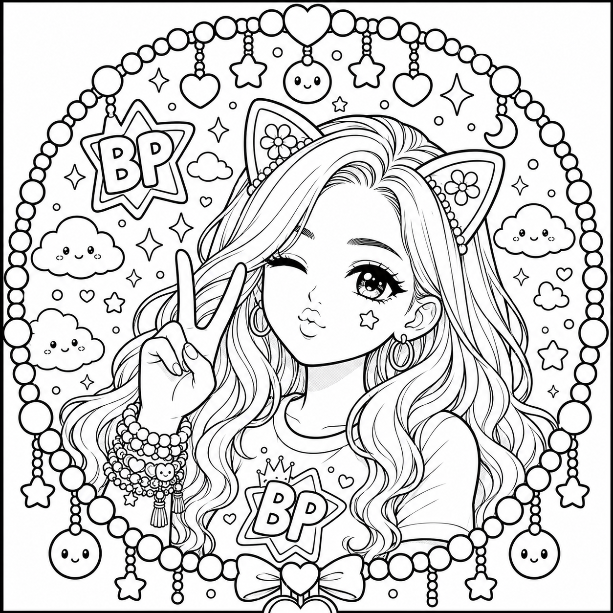 Cute Mandala Coloring Book