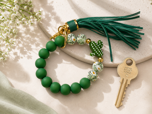 Cactus Wristlet keychains