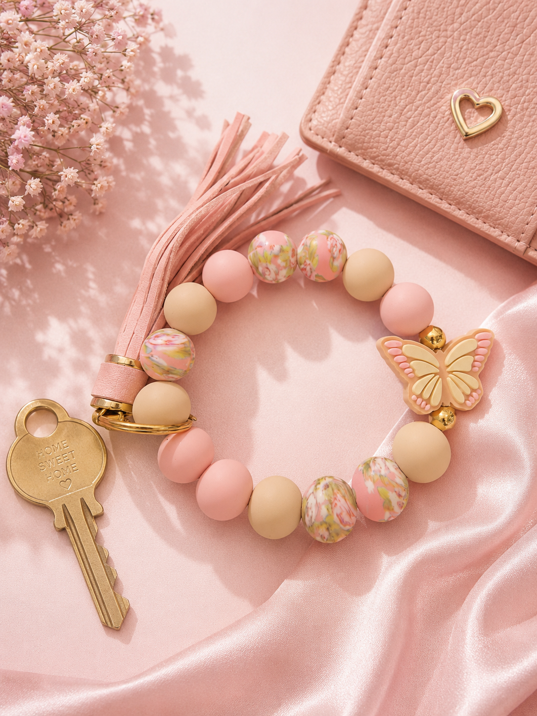 Butterfly Bliss Wristlet Keychain