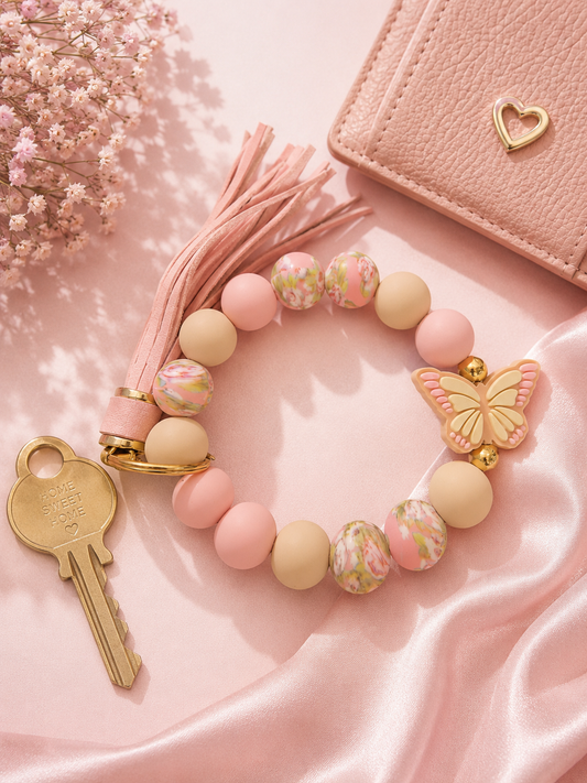 Butterfly Bliss Wristlet Keychain
