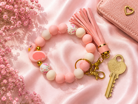 Flamingo keychain