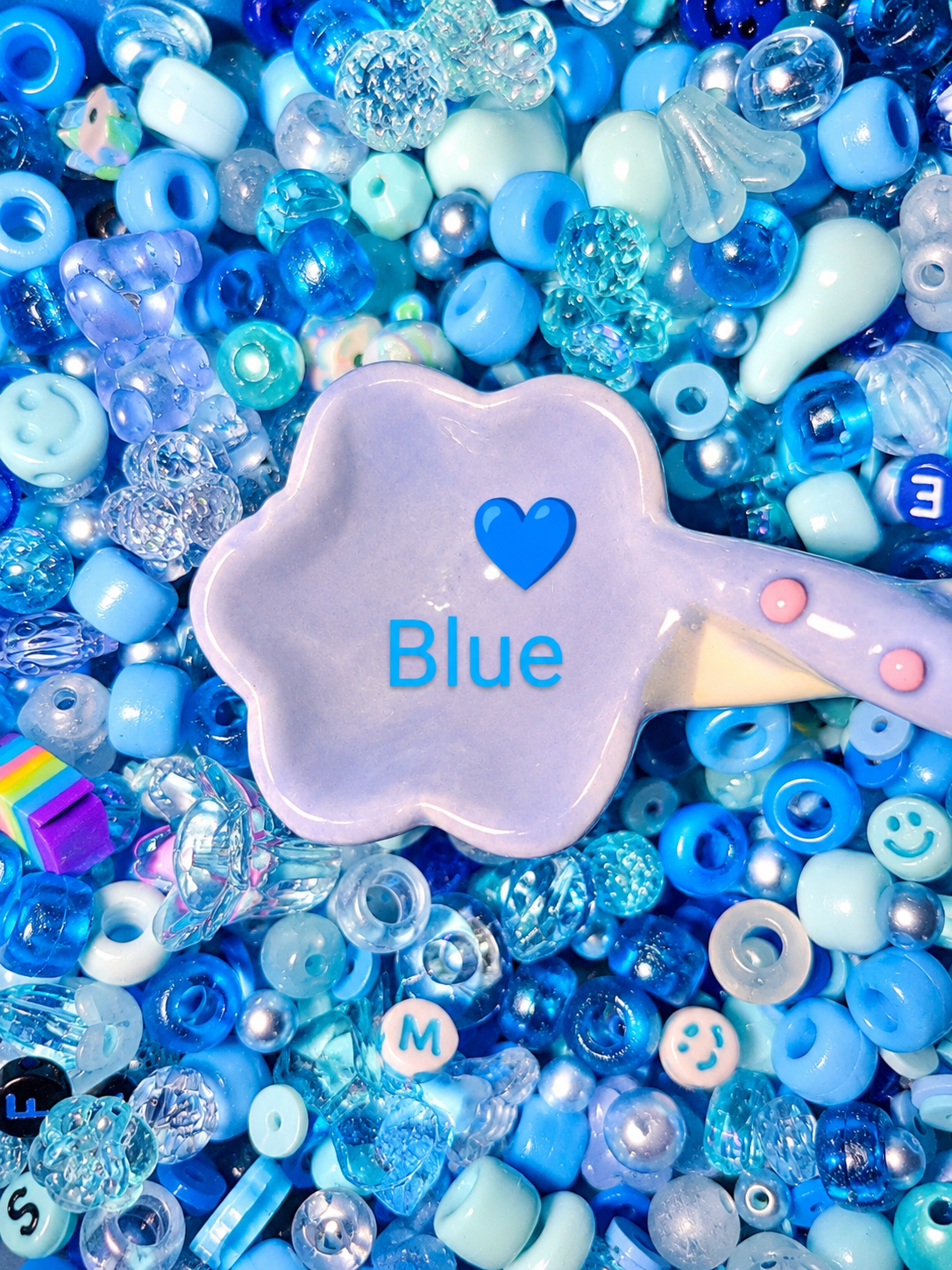 Blue 💙 beads confetti 20 scoops pack