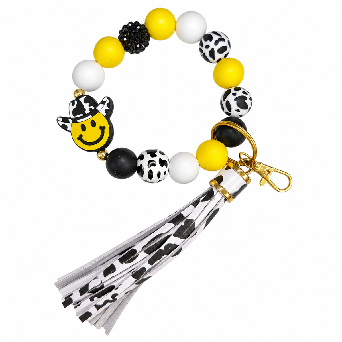 Western Smile Wristlet Keychain
