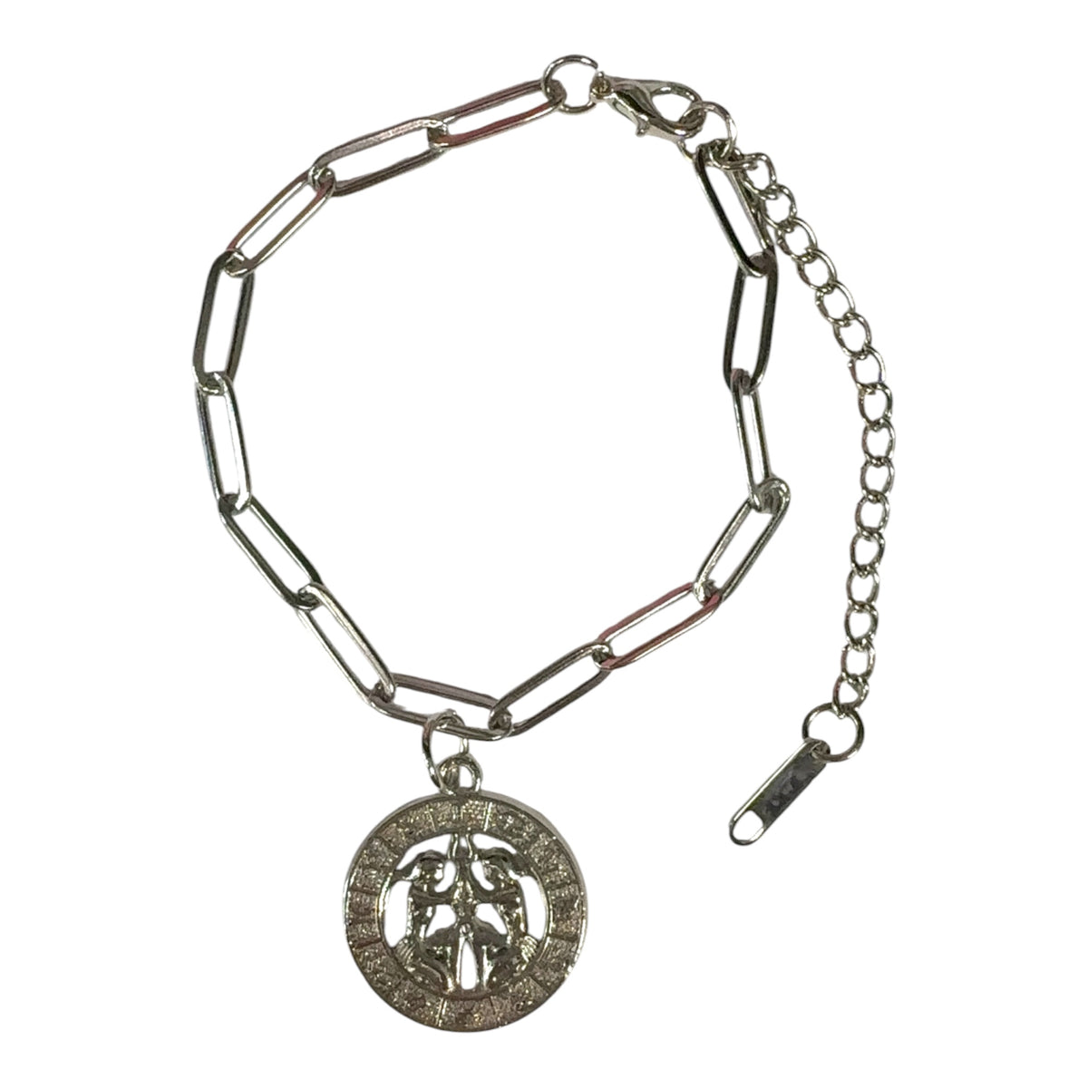 Gemini Cosmic Silver Glow Bracelet ♊