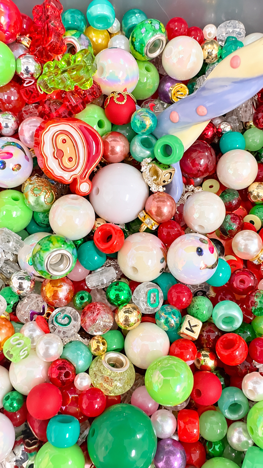 Merry & Bright Bead Confetti – Christmas Bead Mix