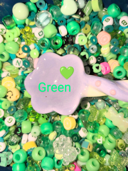 Green 💚 Beads confetti 20 scoops pack