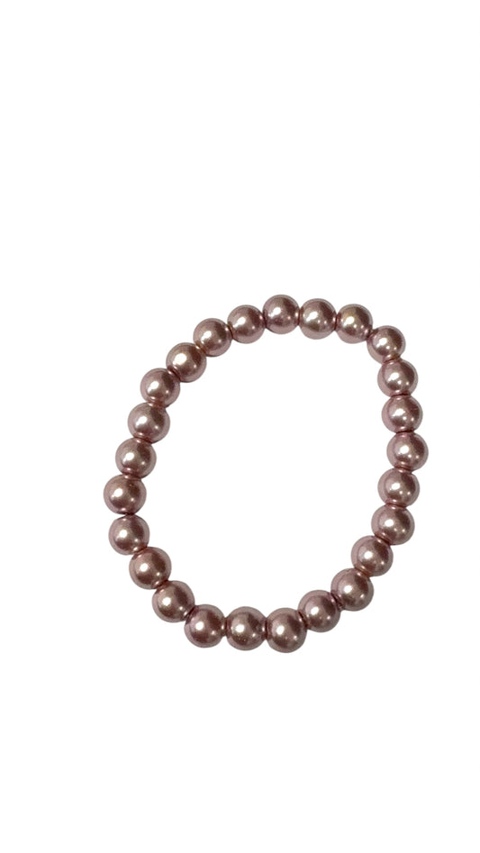 Rose Taupe Pearl Bracelet