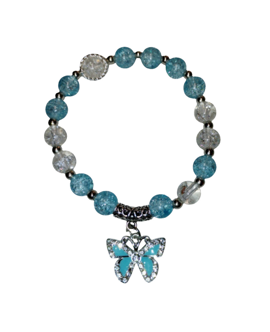 Sky Blue Butterfly Bracelet