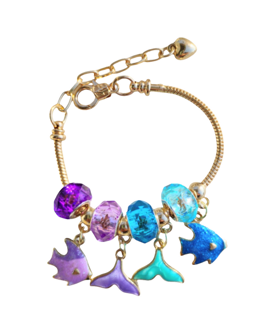 Deep Blue Treasure European Charm Bracelet