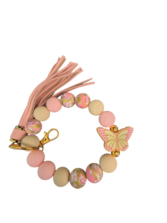 Butterfly Bliss Wristlet Keychain