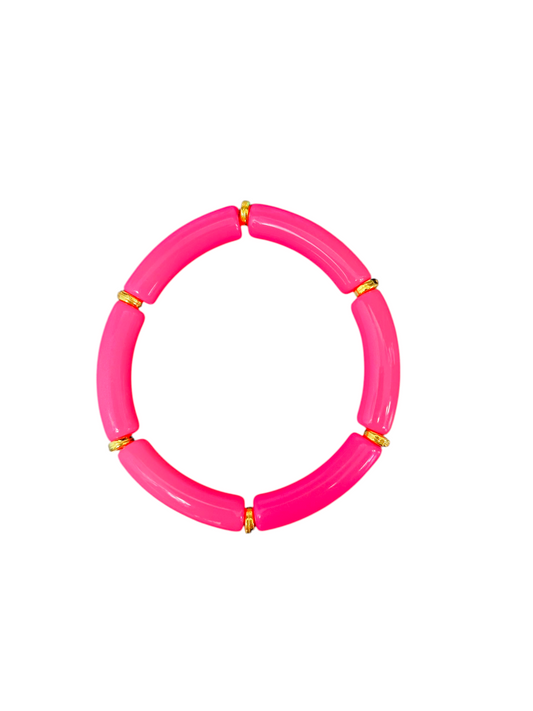 Pink Tube Bangle