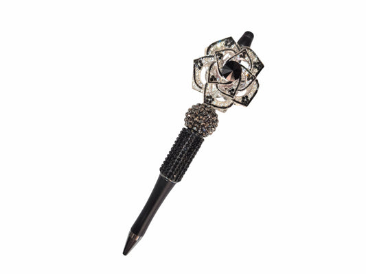 ✨ Luxury Black Rose Bling Pen ✨