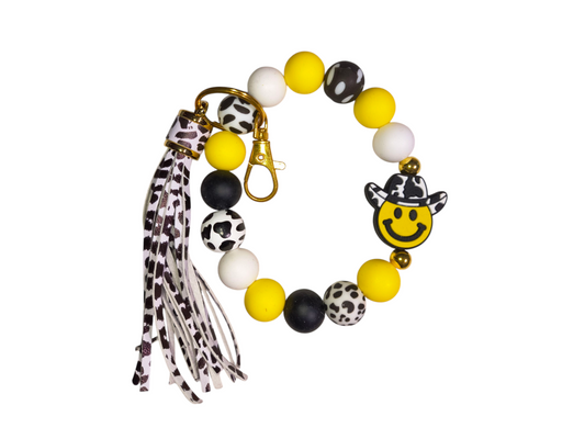 Western Smile Wristlet Keychain