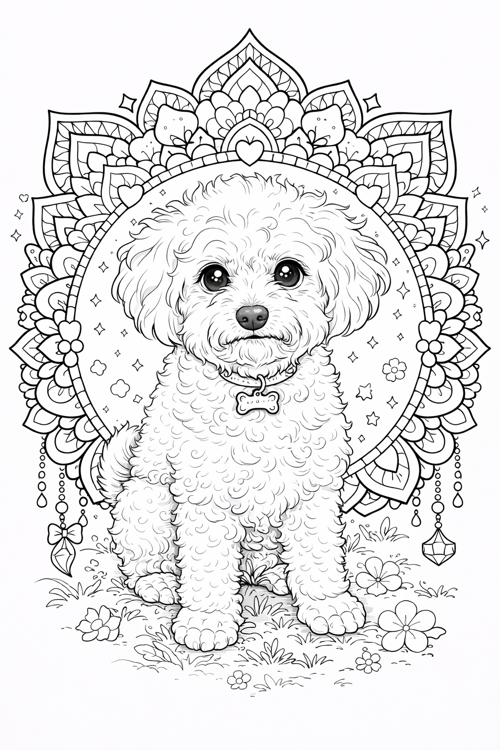 Cute Mandala Coloring Book