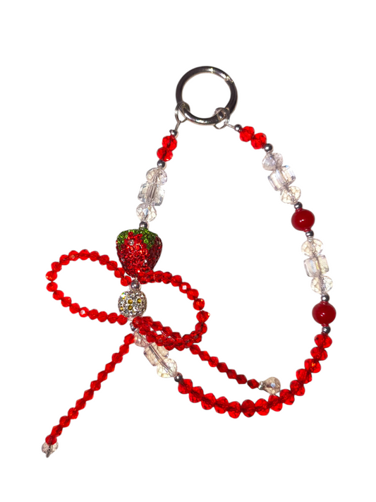 Strawberry Kiss Keychain/Phone charm