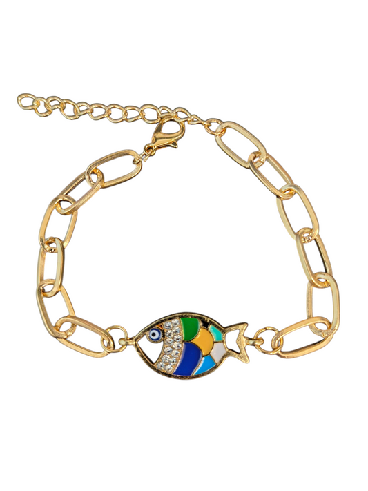 Rainbow Fish bracelet